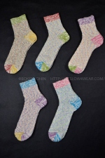 奈良靴下　スラブピコット